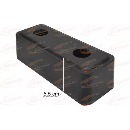 Tope de Goma 190x75x55 2 Agujeros
