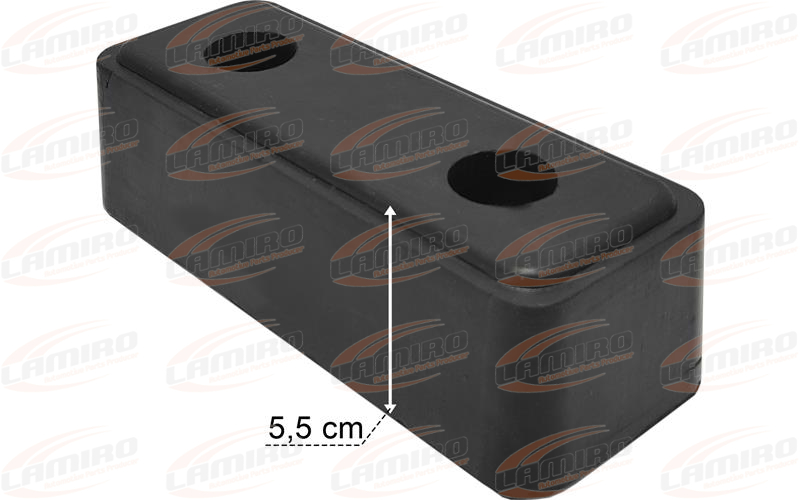 Rubber Buffer 190x75x55 2 Holes
