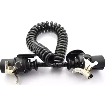 Cable Espiral EBS de 7 Polos 24V 4m 2x2 / 5mm + 5x 10mm