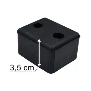 Tope de Goma 200 / 230mm 2 Agujeros
