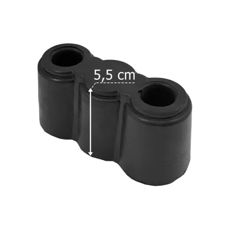 Rubber Buffer 120x50x55 2 Holes