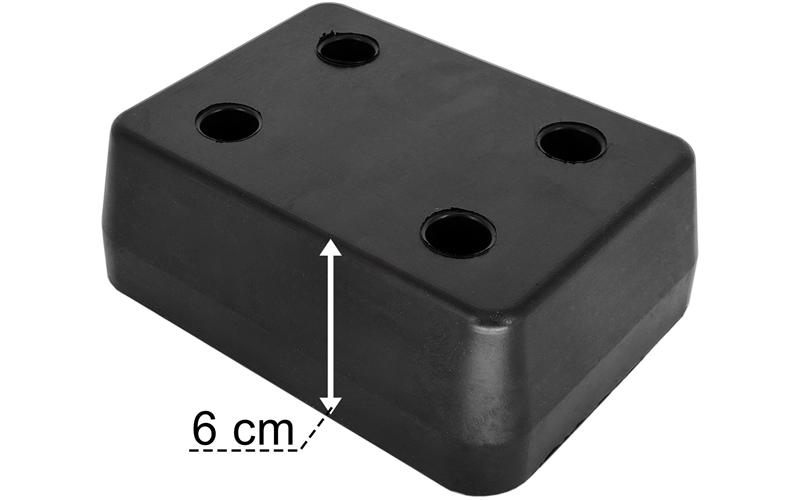 Tope de Goma 130x170x60 4  Agujeros