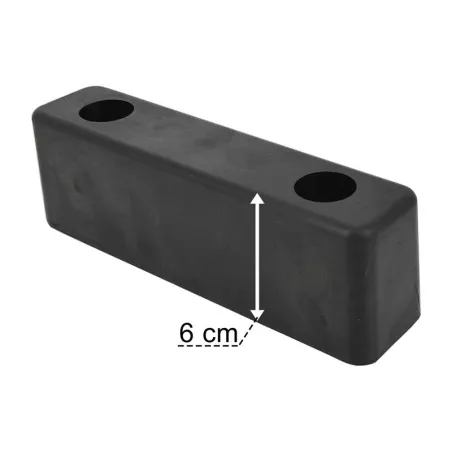 Tope de Goma 200x52x60 2 Agujeros
