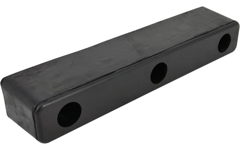 Tope de Goma 300x52x60 3 Agujeros