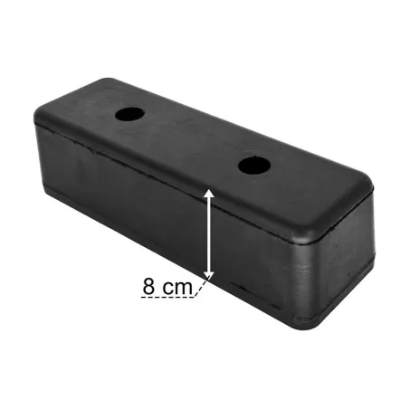 Tope de Goma 300x100x80 2 Agujeros
