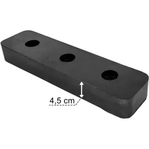 Rubber Buffer 385x95x45 6 Holes
