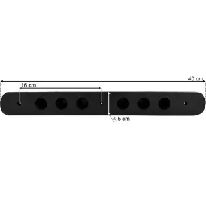 Rubber Buffer 400x45x60 3 Holes