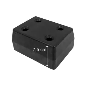Tope de Goma 165x125x75 4 Agujeros