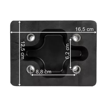 Rubber Buffer 165x125x75 4 Holes