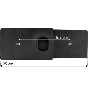 Tope de Goma 250x90x100 / 70 2 Agujeros