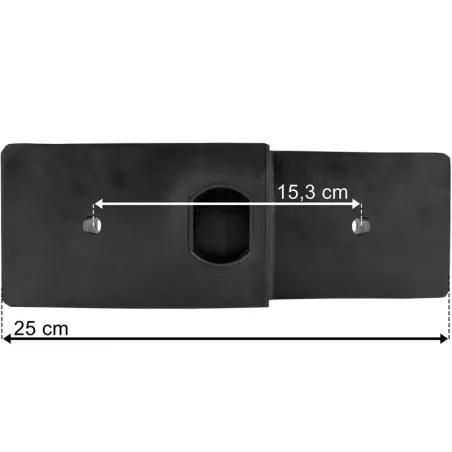 Tope de Goma 250x90x100 / 70 2 Agujeros