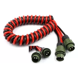 Cable Espiral Alta Intensidad 4m 24V (Conector 2 Pines 35mm2, Tipo Nato)