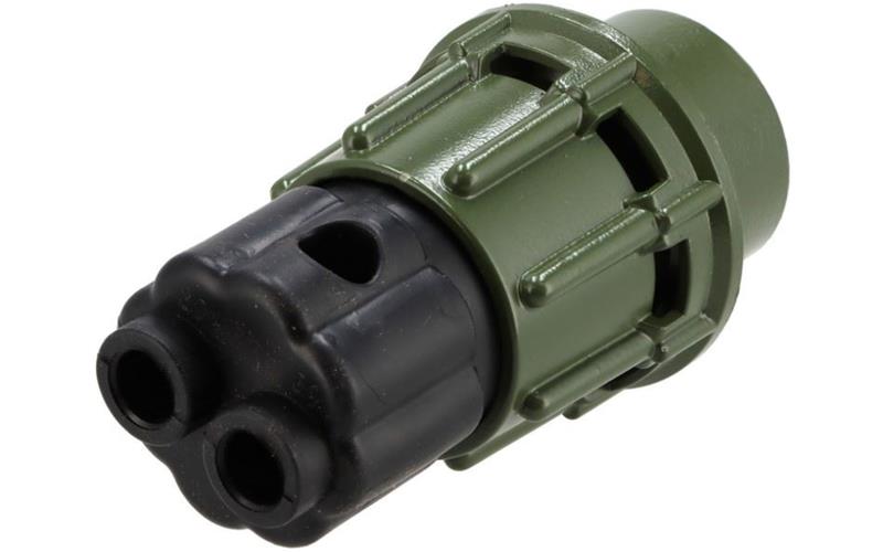 Conector Eléctrico Metálico Alta Intensidad para Cable Espiral 2x35mm2 (Nato 135a)