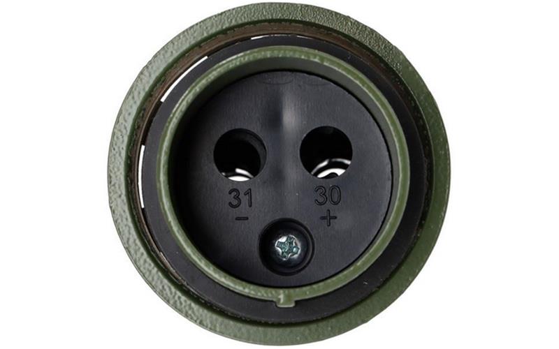 Prise Électrique Métallique Haute Intensité Pour Câble Spiralé 2x35mm2 (Nato 135a)