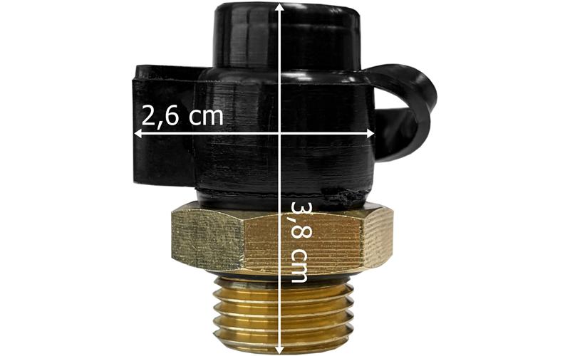 Toma de Presión Hidráulica M16x1,5 Rosca Macho con Capuchón