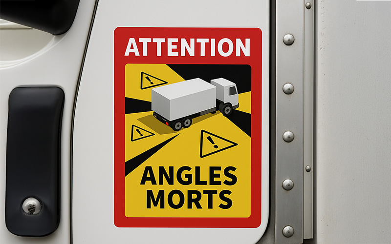 Angles Morts Warning Stickers