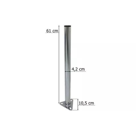 Mudguard Pipe With Triangular Bracket Ø42