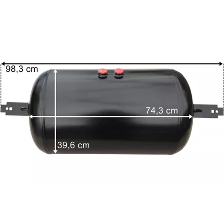 Schmitz Air Tank 80L 10 Bar 396x743 (Steel)