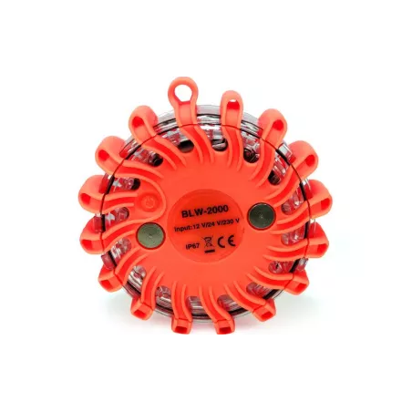 LED Warning Light Round With Batteries
