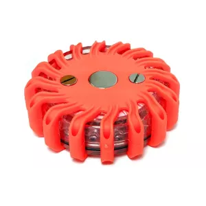 LED Warning Light Round With Batteries