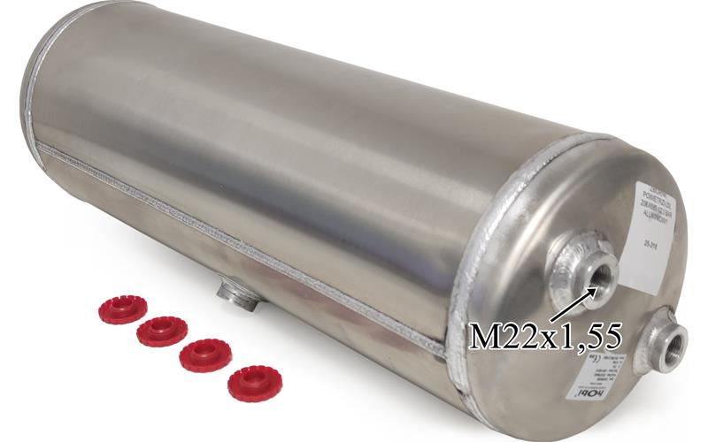 Druckluftbehälter / Lufttank 20L 12,5 Bar Aluminium 206x685