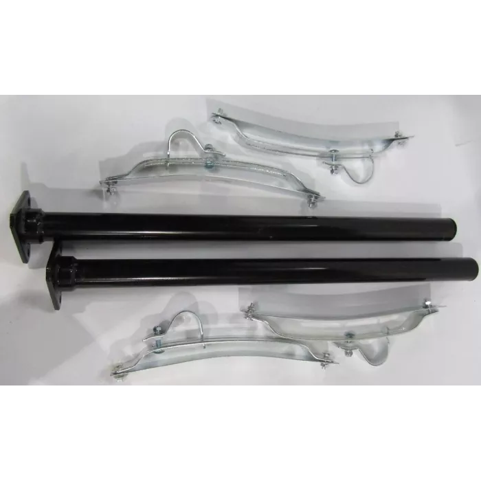 Mudguard Pipe With Triangular Bracket Ø42 2 Pcs / 4 Brackets (Set)