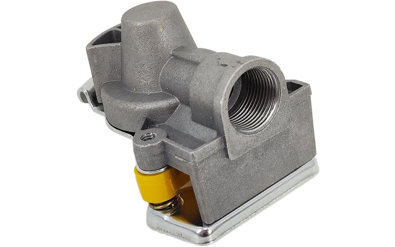 Pneumatic Coupling Head M22 Hard With Valve Yellow (Tractor Unit)