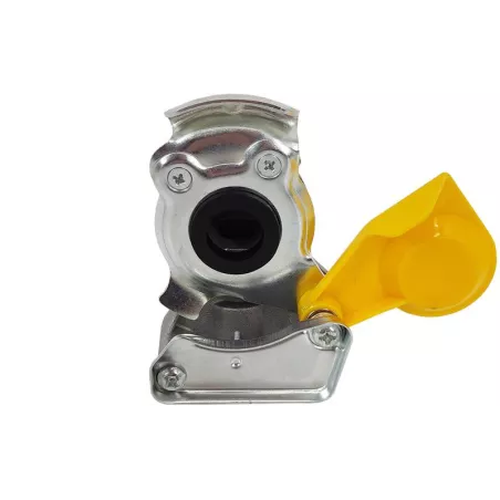 Tête D’accouplement Pneumatique M22 Souple Sans Soupape Jaune (Semi-remorque)