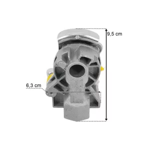 Tête D’accouplement Pneumatique M16 Souple Sans Soupape Jaune (Semi-remorque)