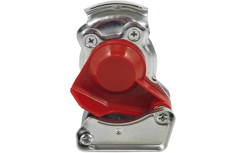 Tête D’accouplement Pneumatique M22 Souple Rouge Sans Valve (Tractuer Semi-remorque)
