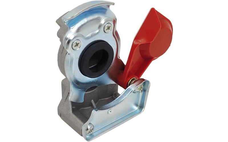 Pneumatic Coupling Head M16 Soft Without Valve Red (Semi-trailer)