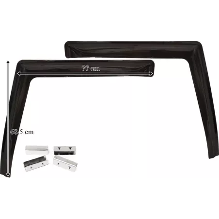 Iveco S-Way Long Side Window Fairings / Deflectors