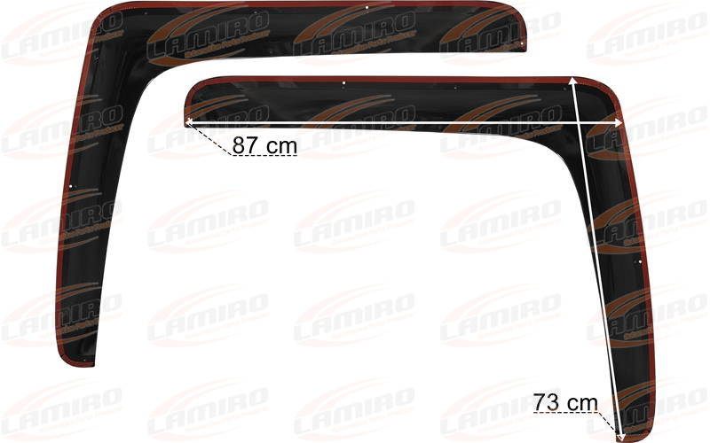 MAN TGX / TGS / TGL / TGM Side Window Fairings / Deflectors