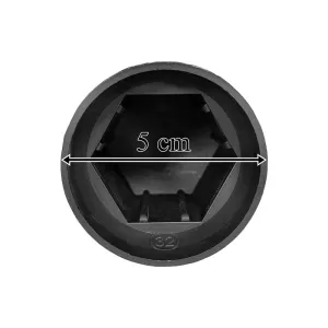 Wheel Nut Cover S-32 (High, Plastic, Black)