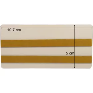 Rectangular Reflector Adhesive Yellow 48x105