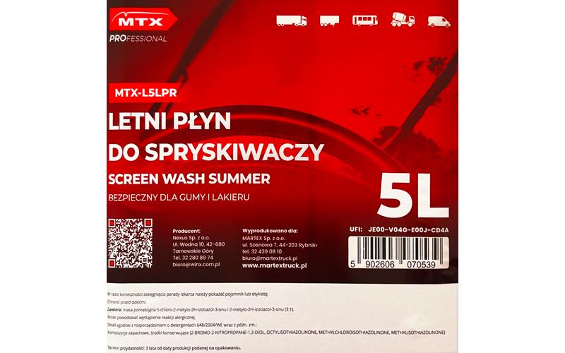 Screen Wash 5L Professional (Summer)