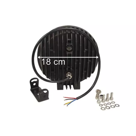 Full LED Fog Lamp 12 / 24V Ip68 69k 12000lm 218mm