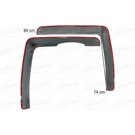 Mercedes Actros MP2 / MP3 Side Window Fairings / Deflectors