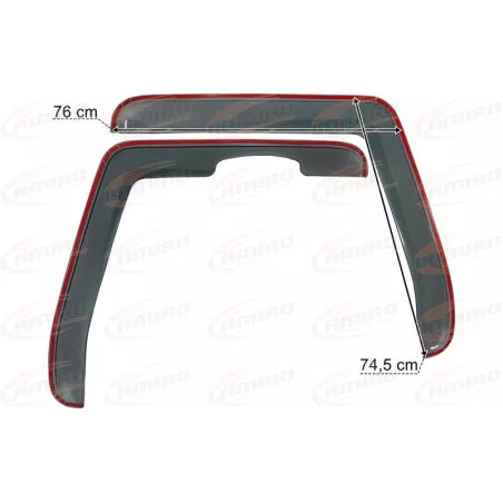 Volvo FH12 / FH13 / FM12 / FM13 / FMX Deflectores de Ventana Lateral