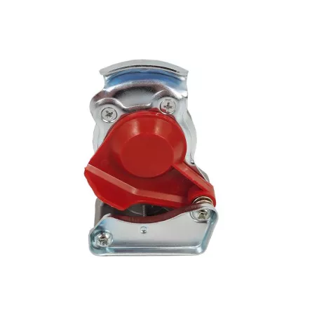 Pneumatic Coupling Head M16 Hard With Valve Red (Truck)
