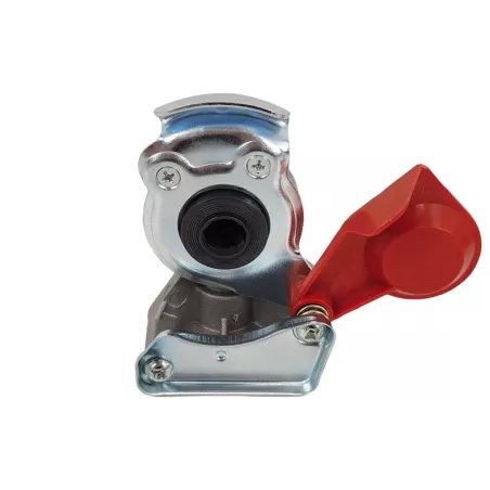 Pneumatic Coupling Head M16 Hard With Valve Red (Truck)