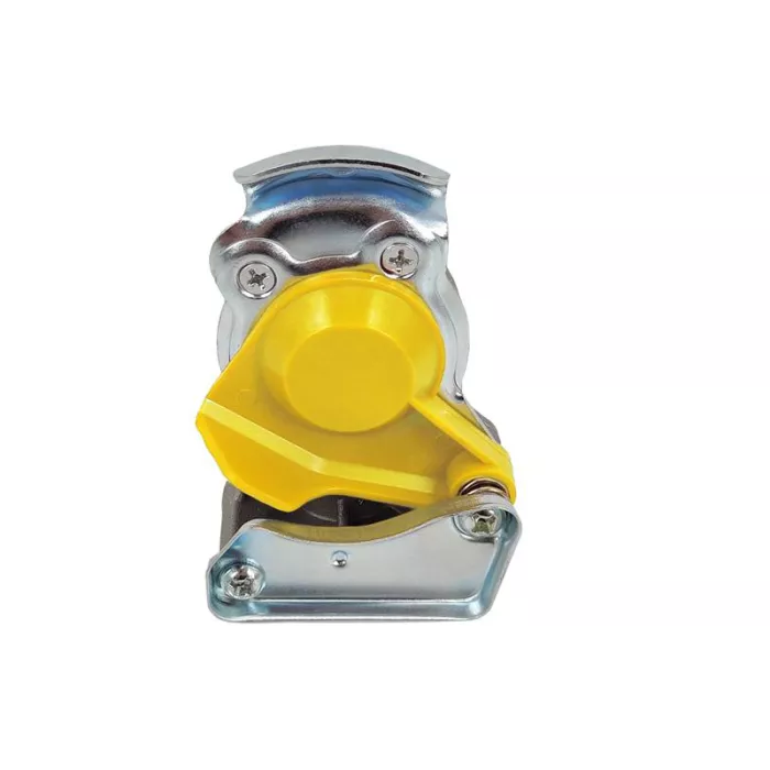 Pneumatic Coupling Head M16 Hard With Valve Yellow (Truck)