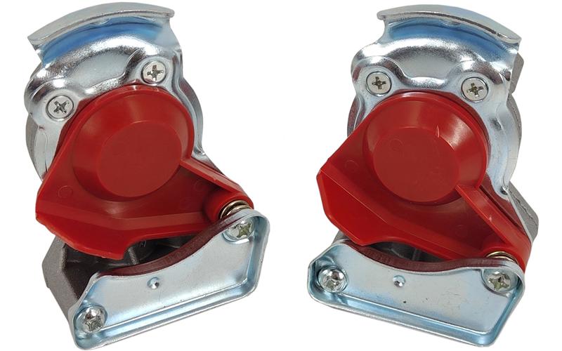 Cabeza de Acoplamiento Neumático M16 Completa Roja (Camión + Semirremolque)