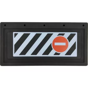 UNIVERSAL MUD FLAP WITH PROHIBITORY SIGN 400/200MM