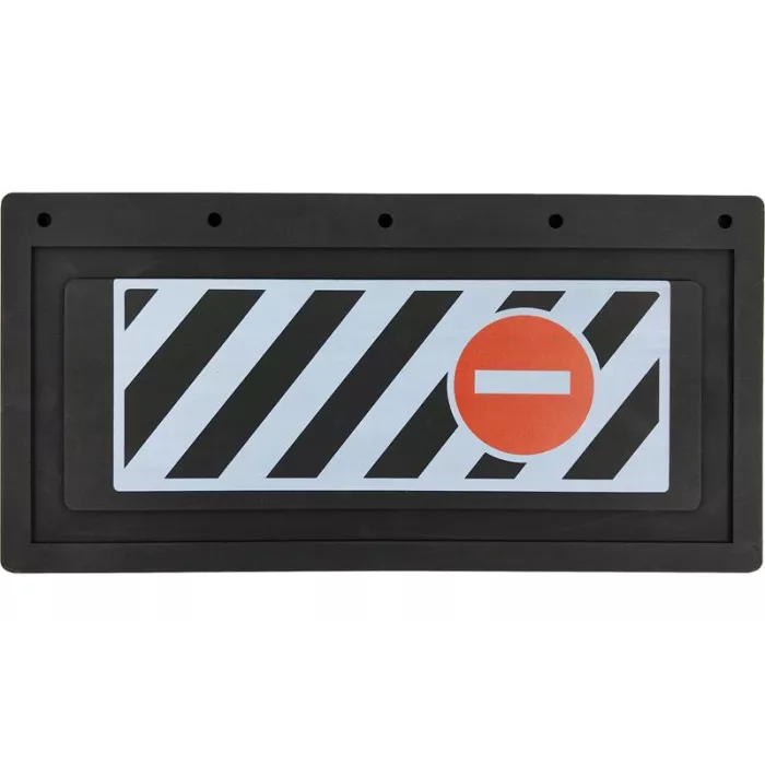Universal Mud Flap With Prohibitory Sign 400 / 200mm
