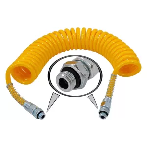 Spiral Air Hose M22 Yellow 5m