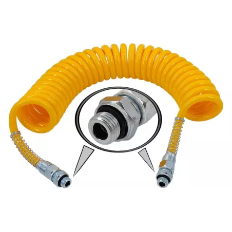 Tuyau d'air Spirale M22 Jaune 5m