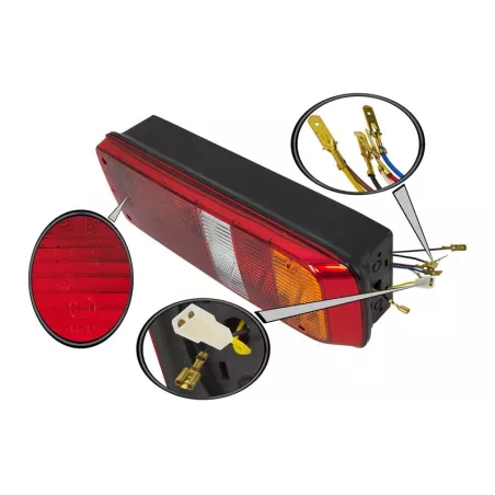 Kögel Trailer Tail Lamp With Marker Lamp And Cable RH