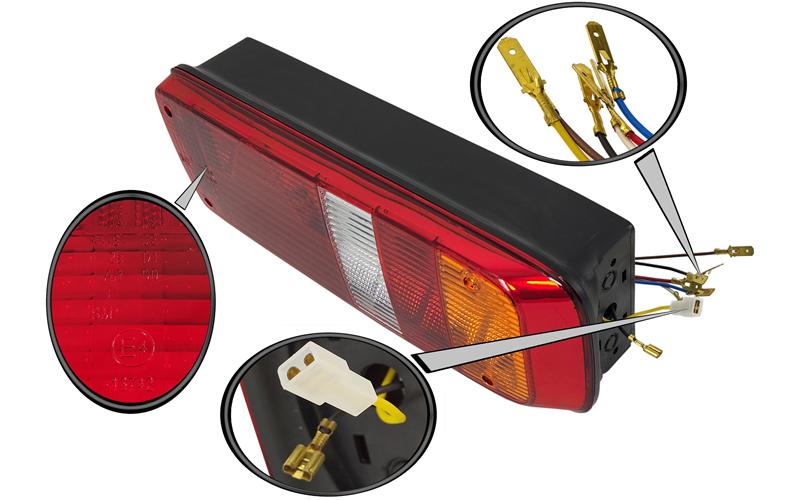 Kögel Trailer Tail Lamp With Marker Lamp And Cable RH