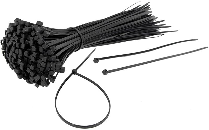 Cable Zip Ties Black 3.6×300mm (100 Pcs)